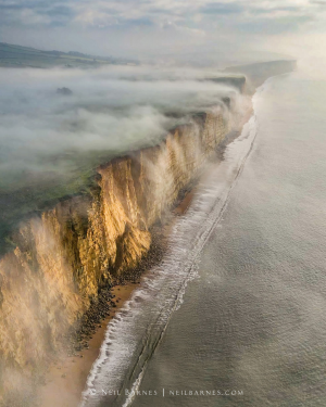 Falling Fog - winning entry in the 2025 South West Coast Path Photographer of the year